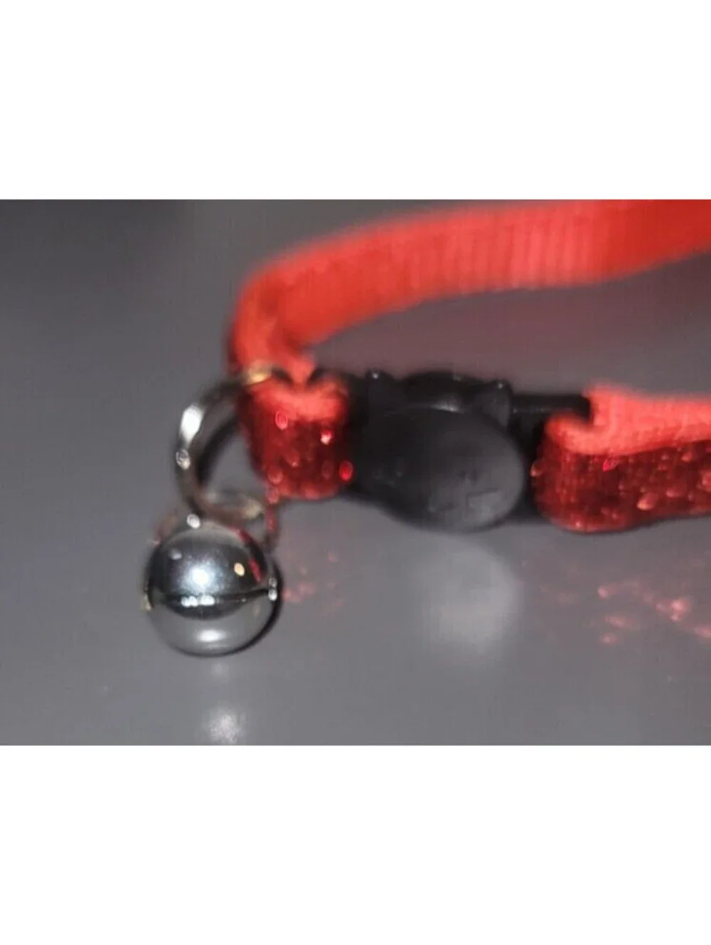 RED CAT BREAK AWAY FLORAL APPLIQUE CAT ADJUSTABLE COLLAR - XS